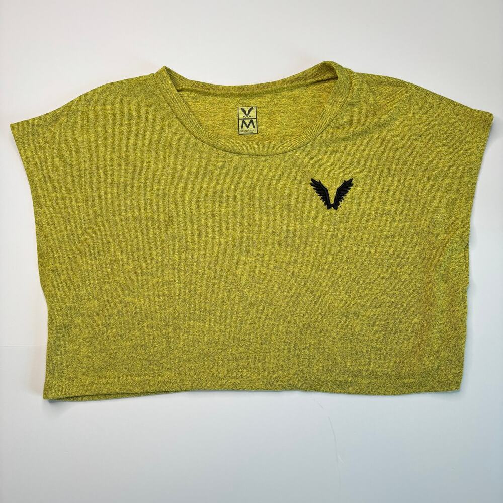 FLY V women’s green medium knit cropped top